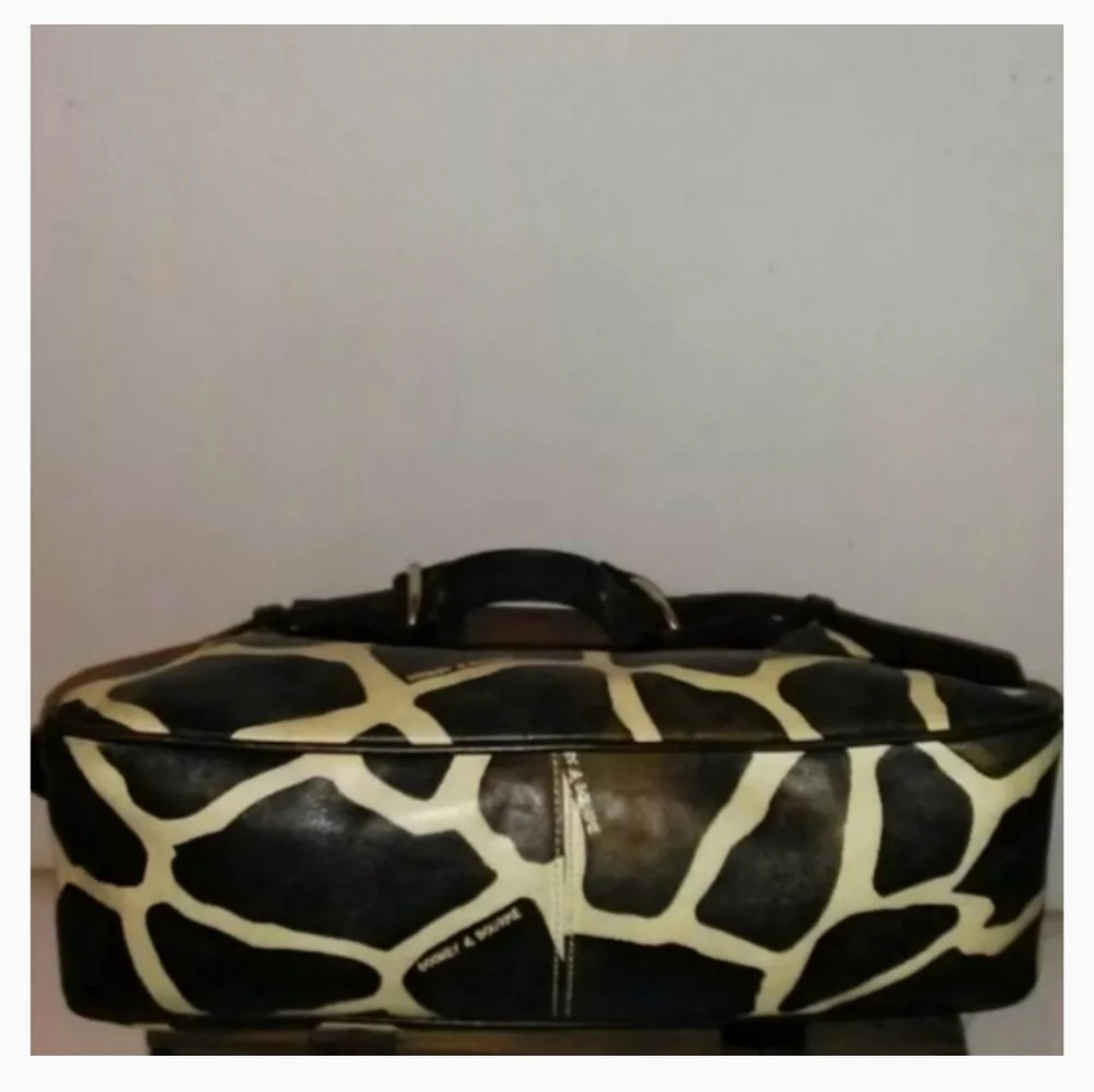 Dooney and Bourke leather giraffe pattern handbag